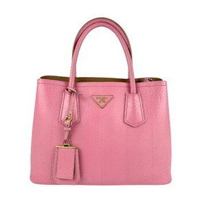 Prada Shoulder Bag python leather pink
